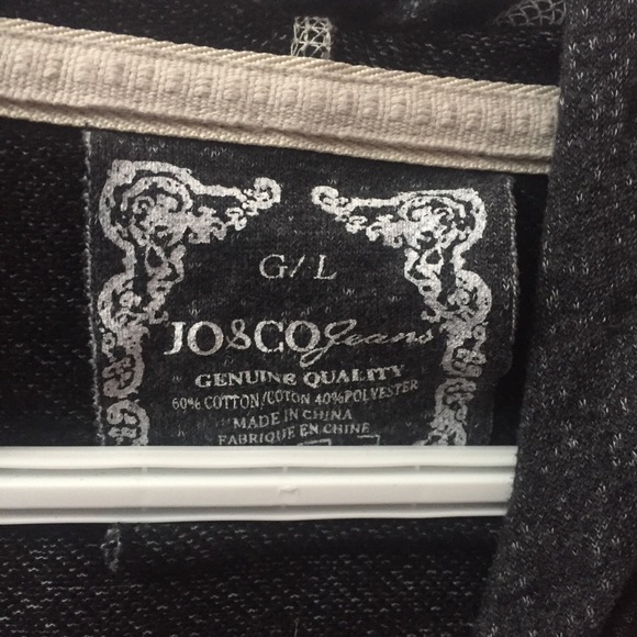 Gothic Big Hood charcoal and white Hoodie - Picture 5 of 6